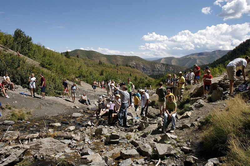Busy trail on public holiday